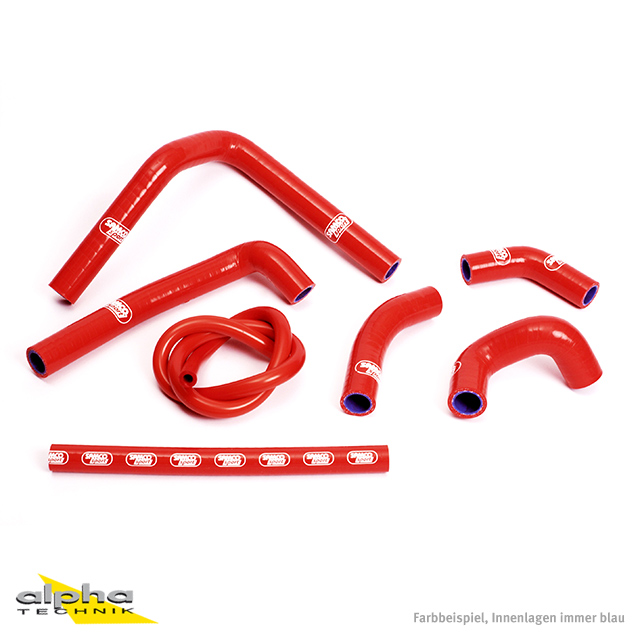 SAMCO SPORT Silicone Hose Kit red for Honda CR250R Model Year 2002-2012