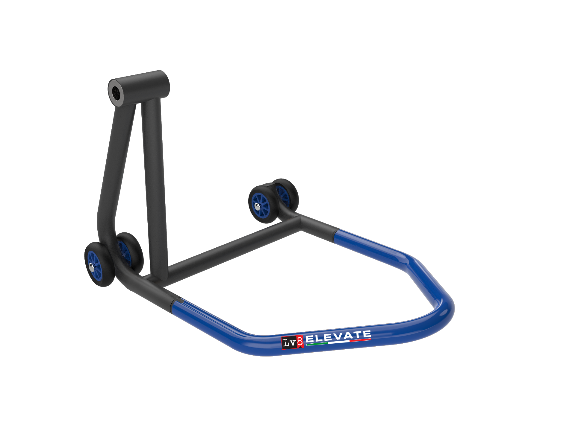 LV8 ELEVATE Single-Sided Left Paddock Stand without Pin, Black/Blue