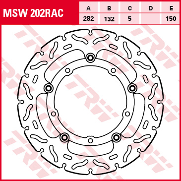 TRW brake disc Sportive Floating MSW202RAC