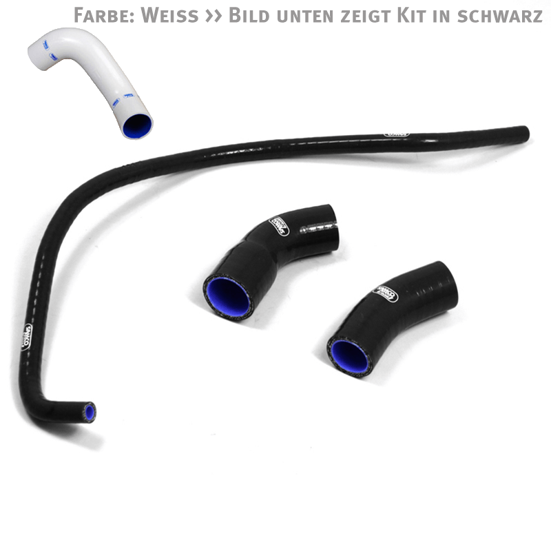 SAMCO SPORT Silicone Hose Kit white for Yamaha MT10 / YZF-R1M model year 2015-2024