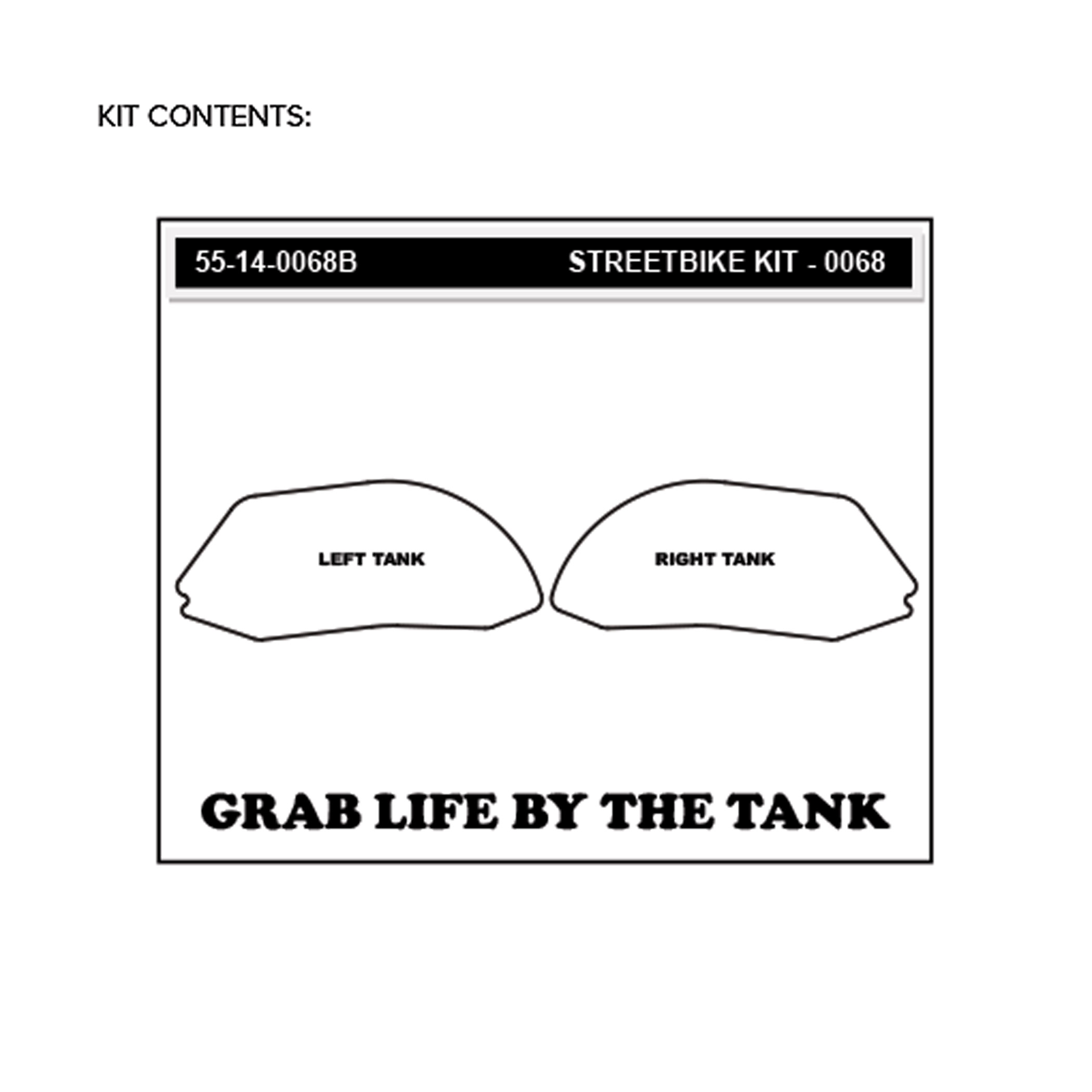 Stompgrip Traction Pads black, for various Ducati models