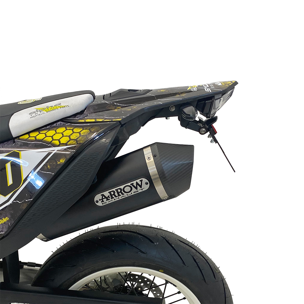 alpha Technik Number Plate Holder for KTM 690SMC R; Type KTM690LC4; Model Year 2019-
