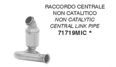 ARROW Racing Catalytic Converter Eliminator Pipe for CF Moto 800 MT, 800 MT-X, 2025-, without catalyst
