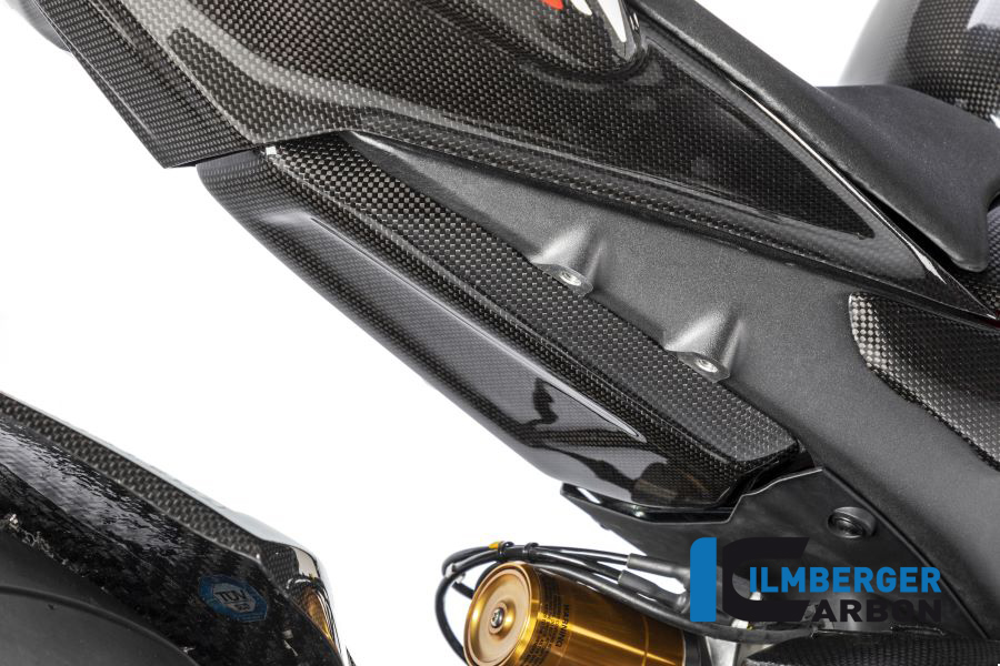 Ilmberger Carbon fuel tank protector lower tail section gloss, Ducati Panigale V4 Racing 2019-