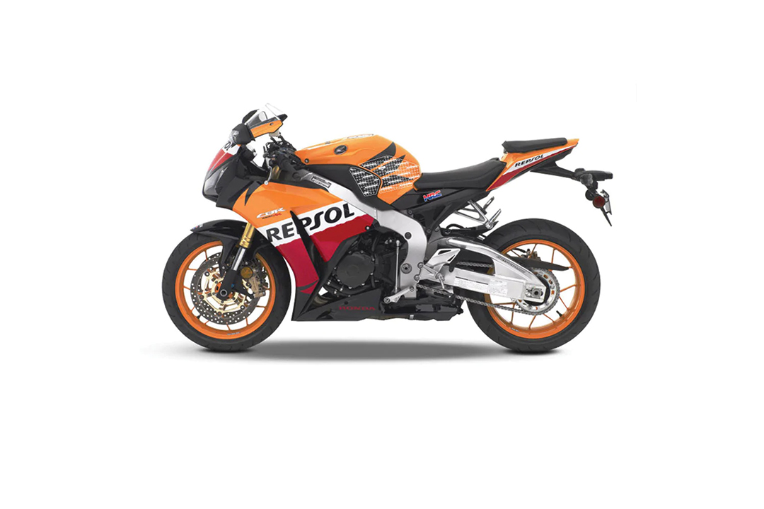 Stompgrip Traction Pads clear, for Honda CBR1000RR, 2012-2016