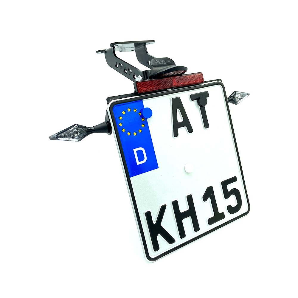 alpha Technik Number Plate Holder for Yamaha YZF-R125 / R125 / YZF125-A, from model year 2021 onwards