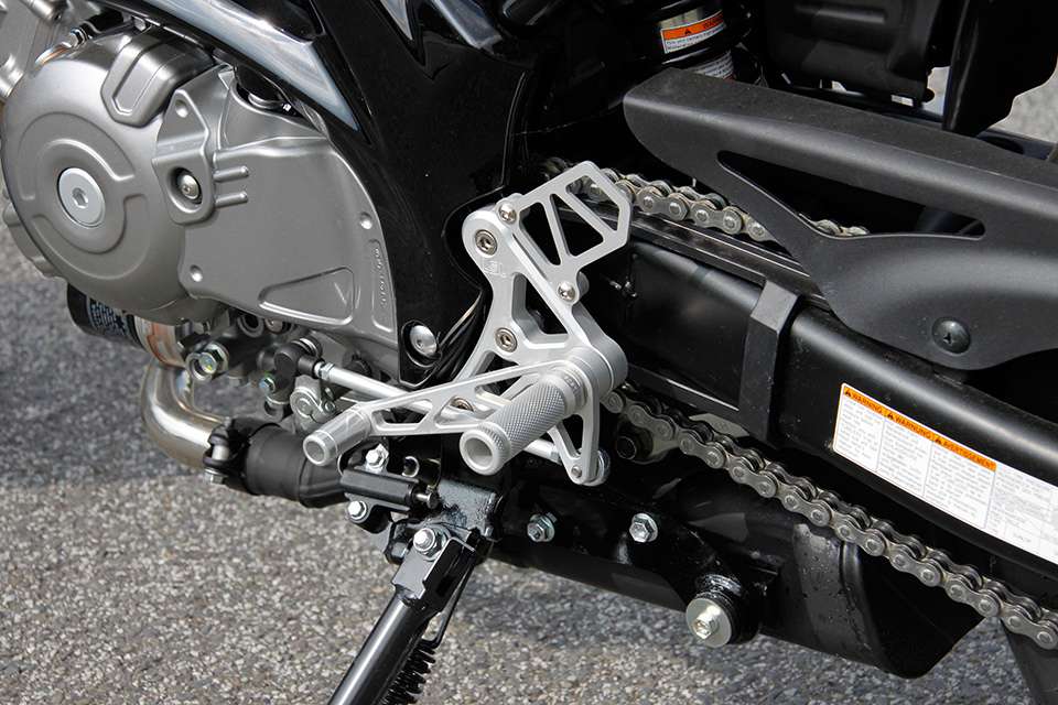 LSL Footpeg System for Suzuki SFV650 GLADIUS, 2009-2013 without ABS, black