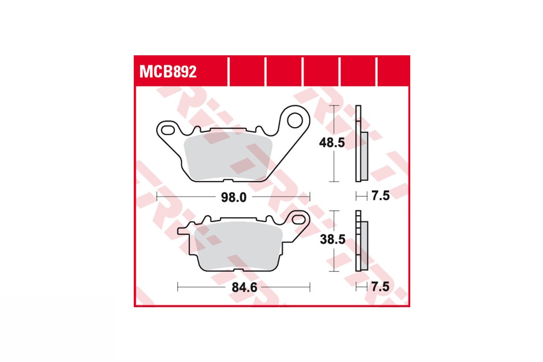 TRW brake pad set Allround