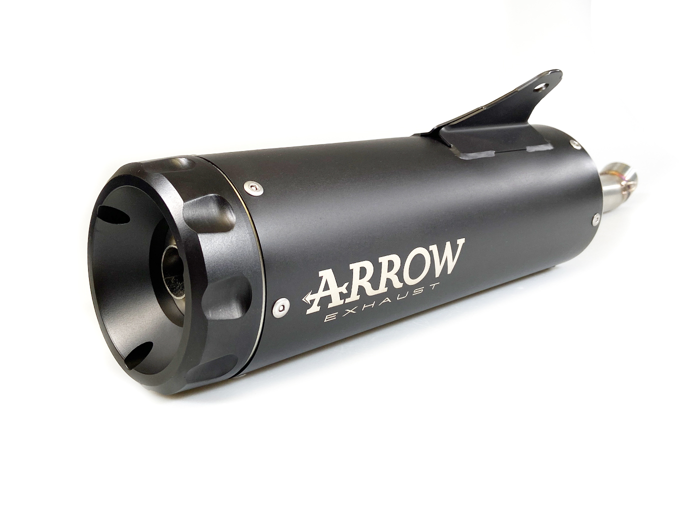 ARROW REBEL DARK Sip-On Exhaust with Aluminium End Cap for Yamaha XSR 125 Model Year 2022-