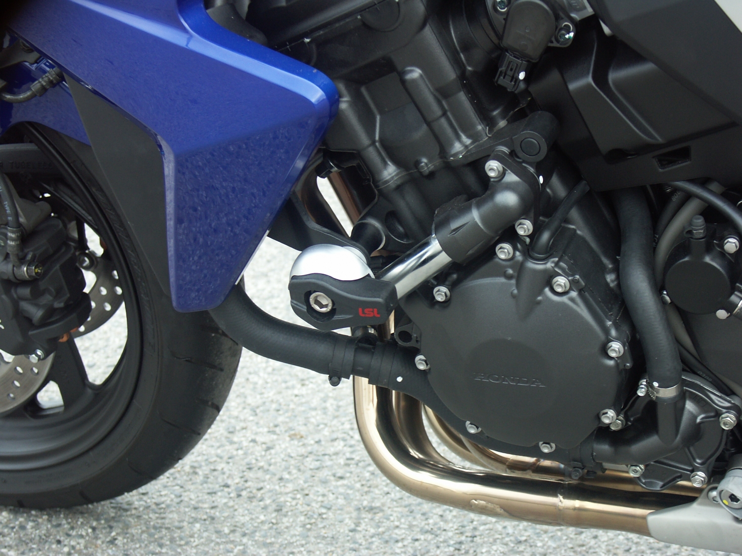 LSL Crash Pad Mounting Kit for Honda CB1000R / CBF1000F, 2010-, DS, black