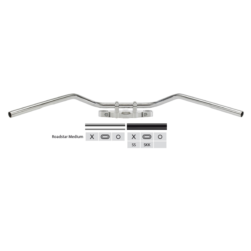 TRW Steel Handlebar Roadstar Medium MCL135SC, Chromed