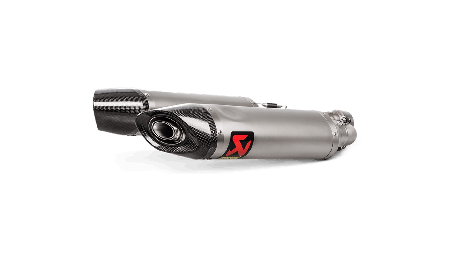 Akrapovic Slip-On Line (Titanium) silencer for Aprilia SHIVER 900 year 2017-2020