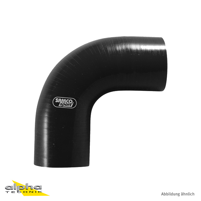 Samco Silicone Hose 90 Degree Standard Bend Black