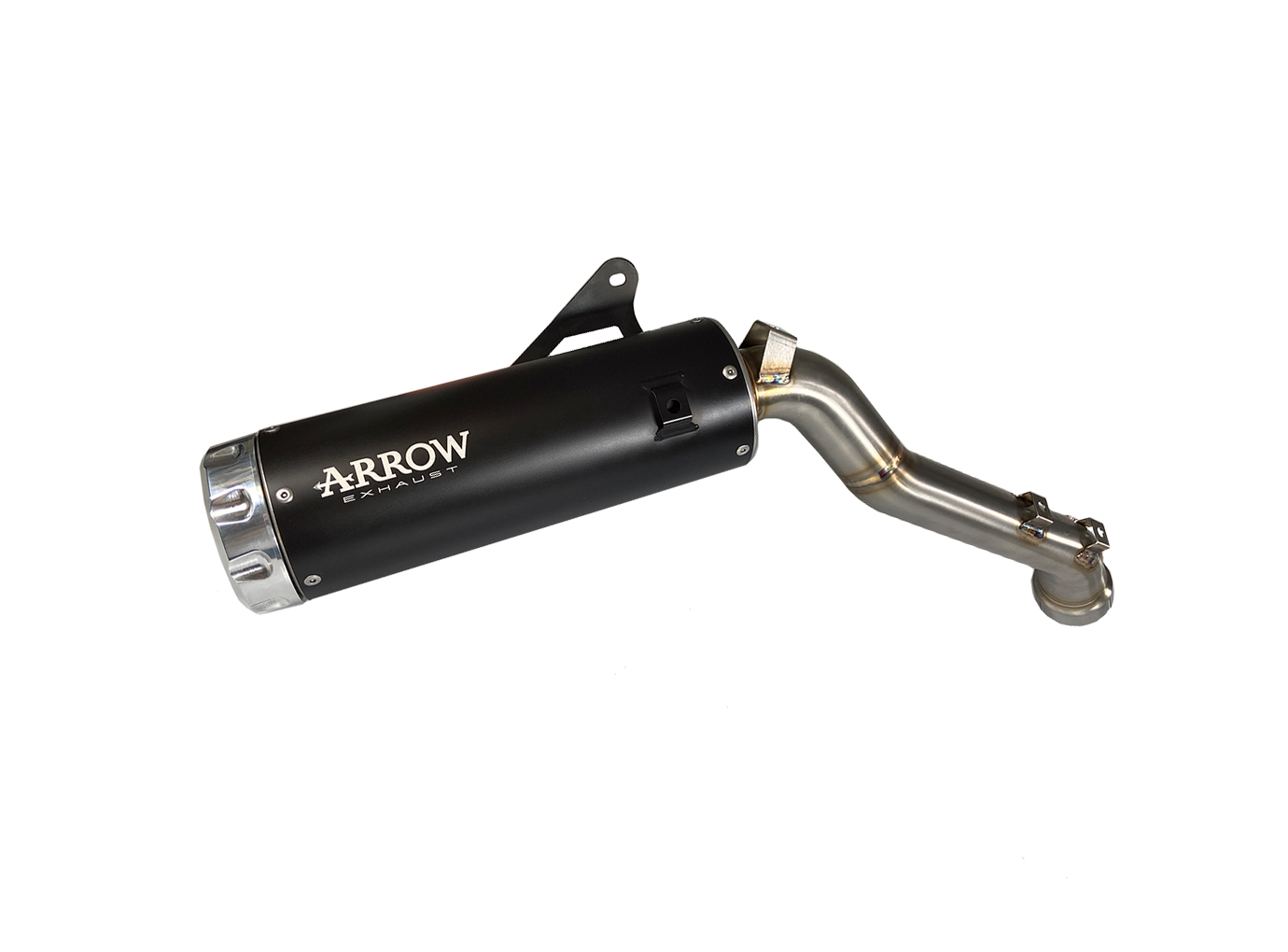 ARROW REBEL Sip-On Exhaust, Black Stainless Steel with Aluminium End Cap for Honda CL500 Model Year 2023-
