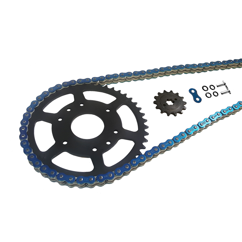 EK-Chain chain kit 525 MVXZ-2 for BMW F750GS, F800GS, F850GS, F900GS, F900R, F900XR, 2019- Colour Blue