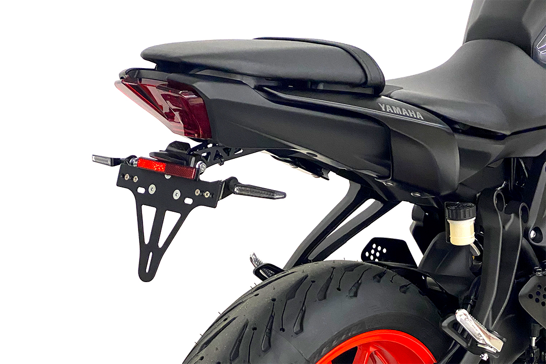 alpha Technik licence plate holder for Yamaha MT-07 / MT-07 Pure, model year 2021-