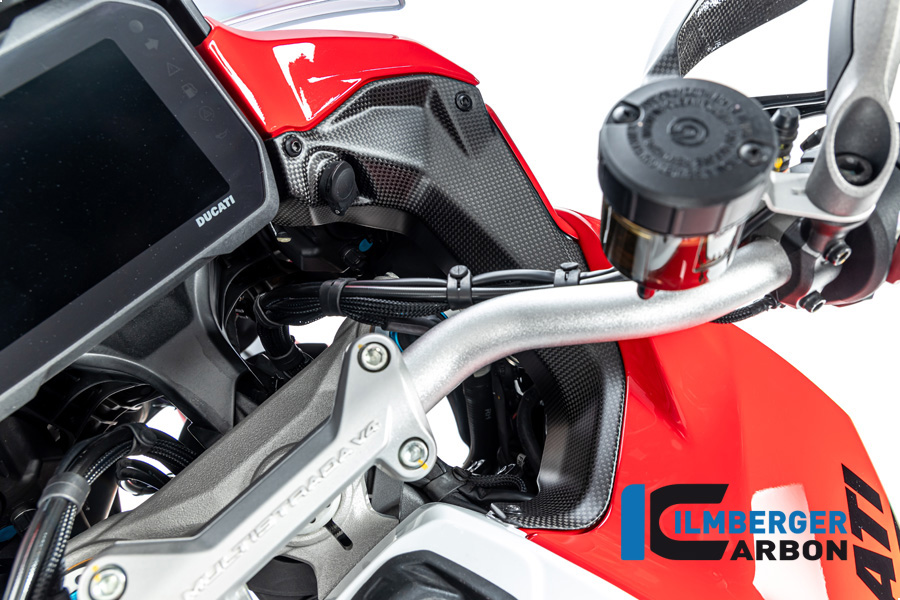 Ilmberger Carbon Cover right side R/S next to the cockpit, matte, Ducati Multistrada V4 2020-
