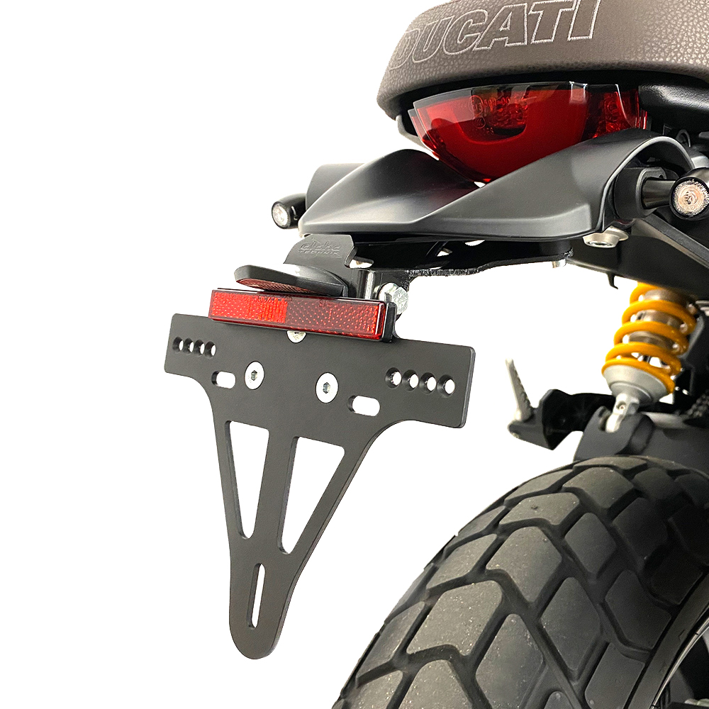 alpha Technik Number Plate Holder for Ducati Scrambler 1100 Pro and Sport Pro; Type 1K; Model Year 2020-