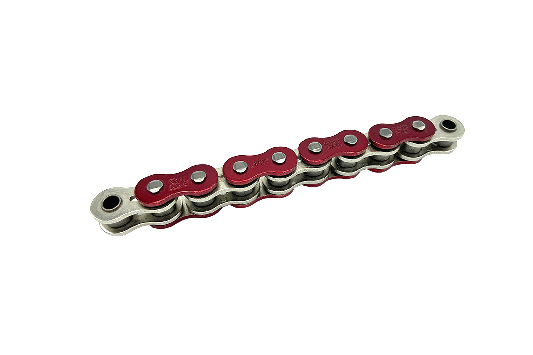 chain ENUMA MVXZ-2 530, ideal OEM replacement chain - 122 links - metallic red colour