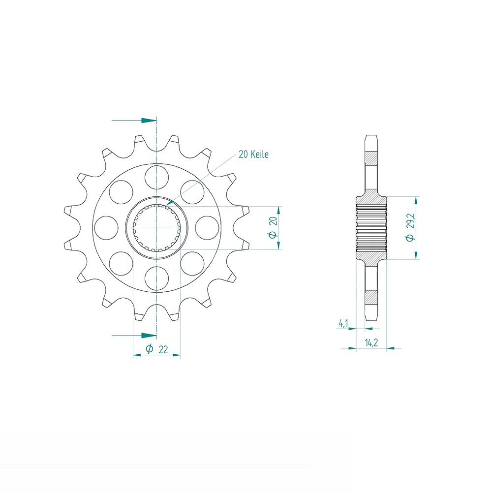 Front Sprocket, 15 Teeth, 520 Pitch for BMW 310 G310 GS ABS 2017-2020 and BMW 310 G310 R ABS 2017-2020
