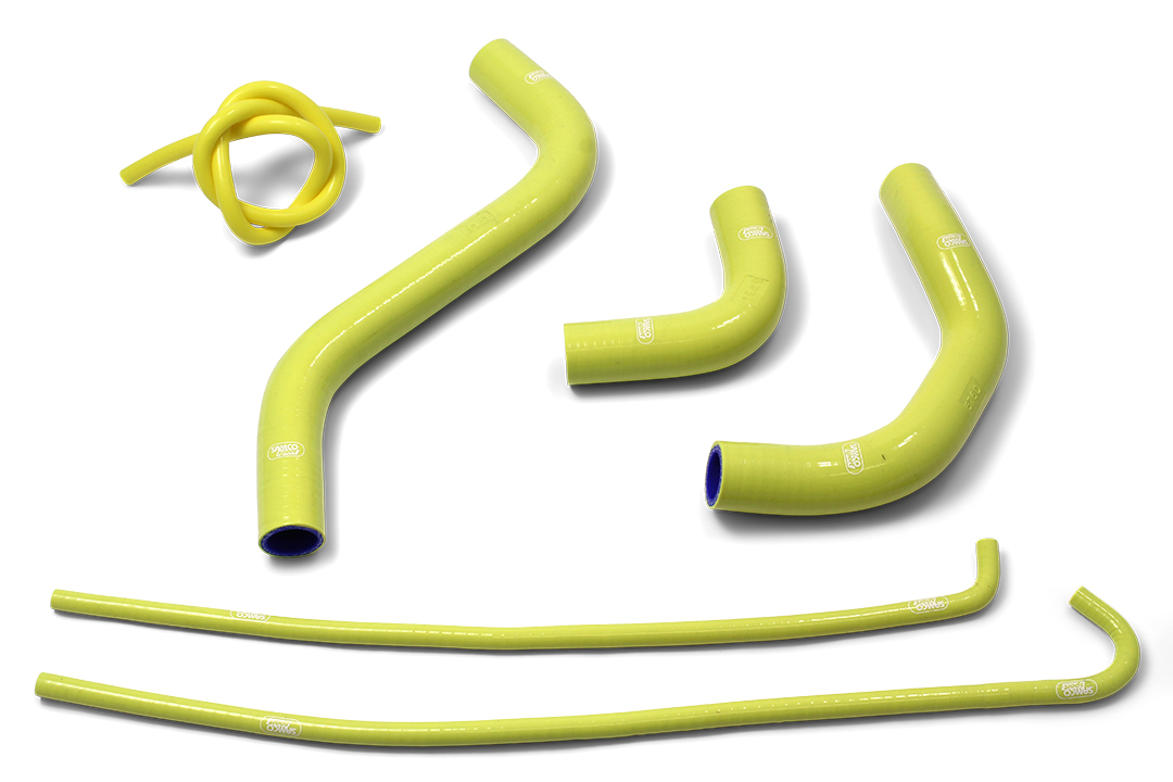 SAMCO SPORT Silicone Hose Kit 6-piece yellow for Kawasaki Z900 Performance Z900RS Cafe Performance Model Year 2017-2023