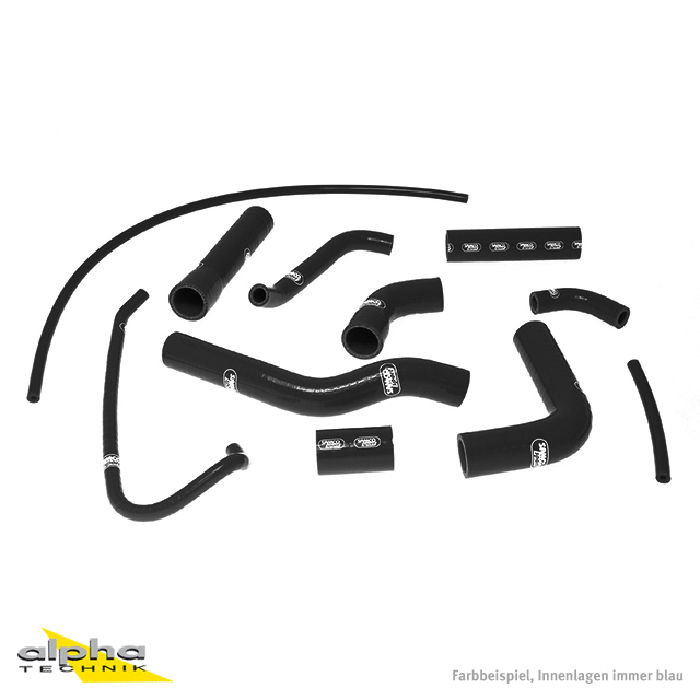 SAMCO SPORT Silicone Hose Kit Black for Yamaha YZF-R6 Model Year 2006-2024