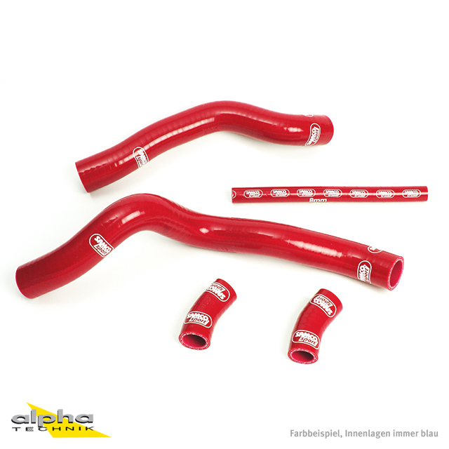 SAMCO SPORT Silicone Hose Kit Red for Suzuki TL1000S Model Year 1998-2001
