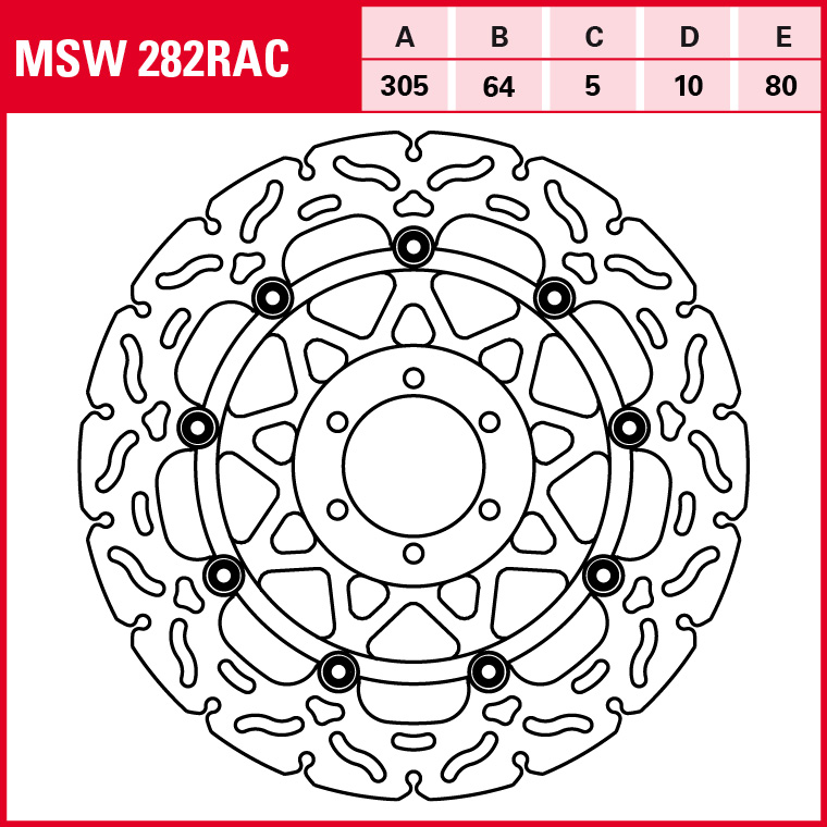 TRW brake disc Sport Floating MSW282RAC