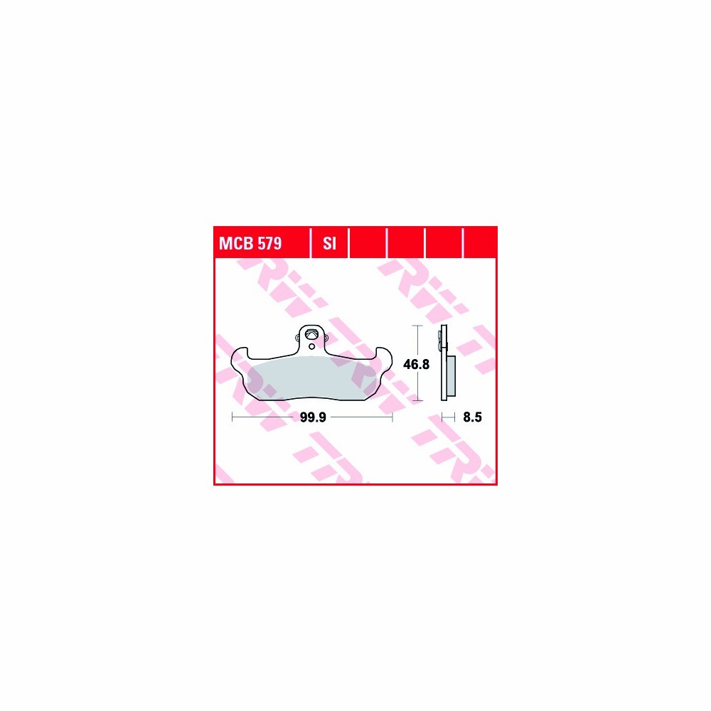TRW Brake Pad Set Allround MCB579 Front