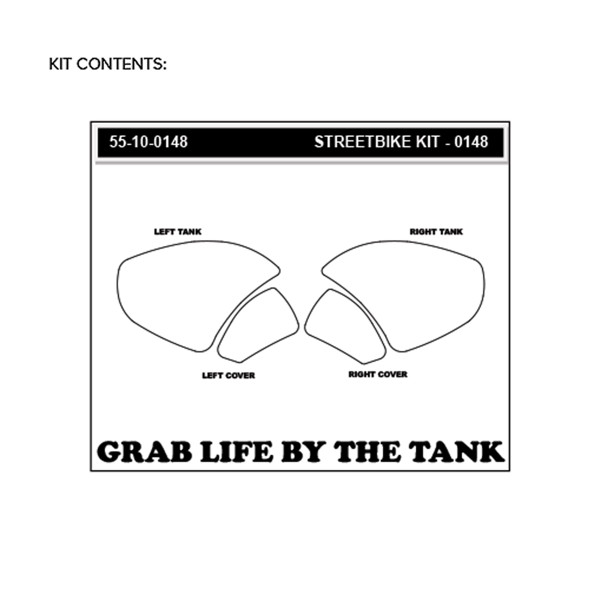Stompgrip Traction Pads, clear, for various Ducati models