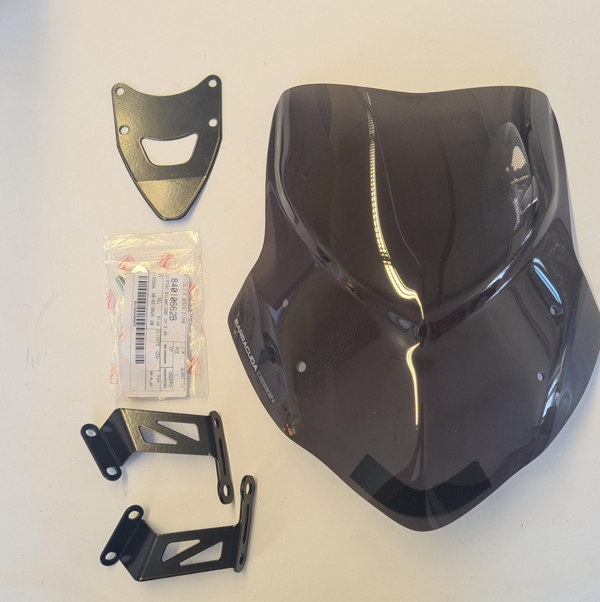 Barracuda Windschild Aerosport Plexiglas für Ducati Diavel 2014-