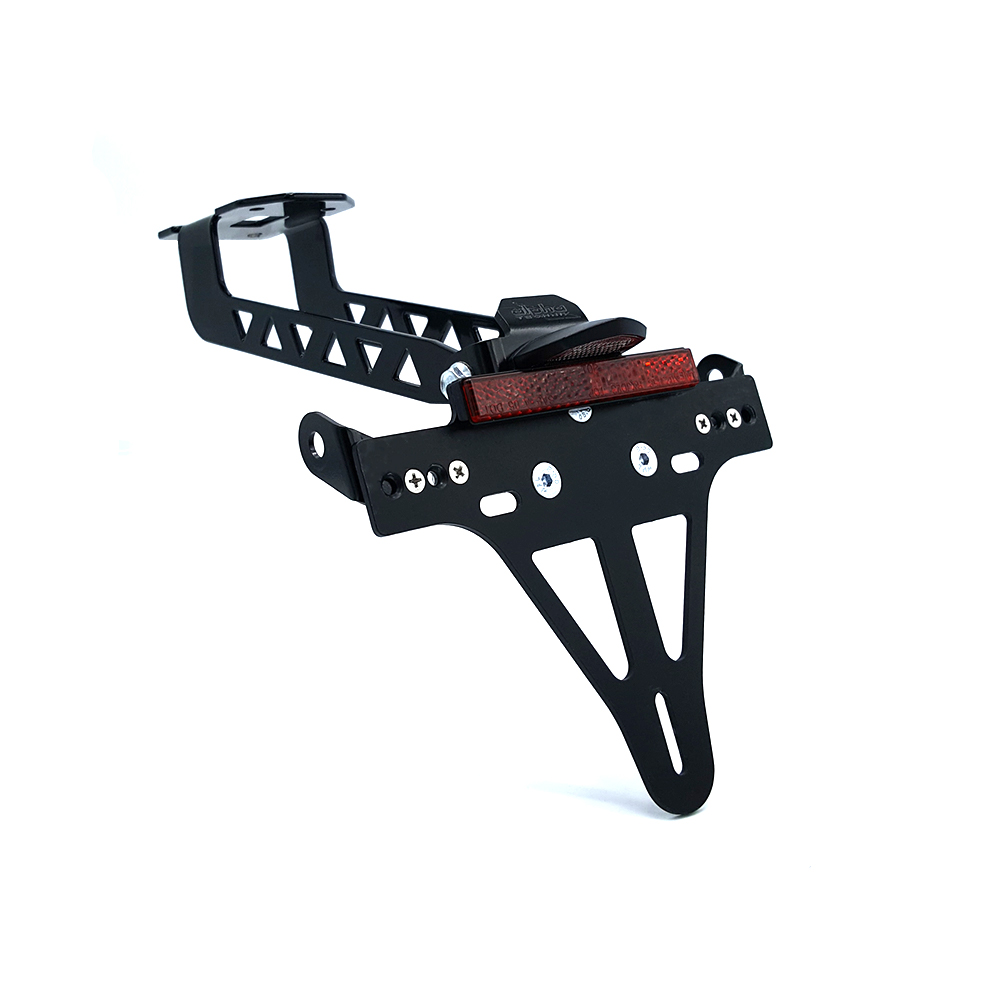alpha Technik License Plate Holder for Kawasaki Versys 1000, Type LZT00C, from model year 2019 - and Versys 1100, Type LZT10A, model year 2025-