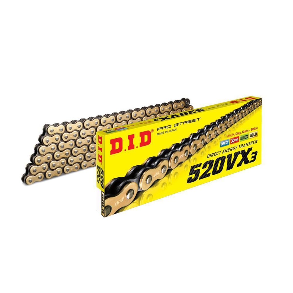 chain DID 520 VX3 Gold