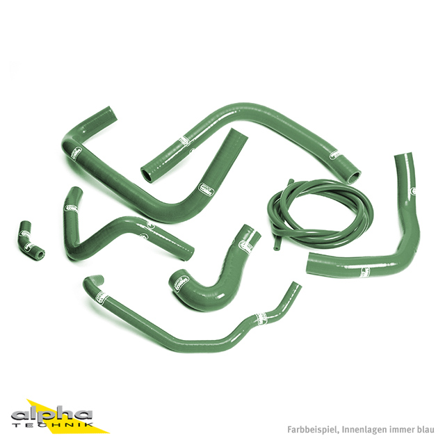 SAMCO SPORT Silicone Hose Kit B.R. green for Honda CBR900RR Model Year 1996-1997
