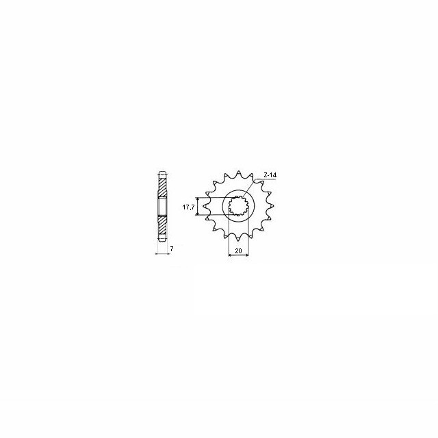 DID chain Kit with 520ZVM-X chain, gold colour, for KTM 125 LC2 Enduro, model year 1997-