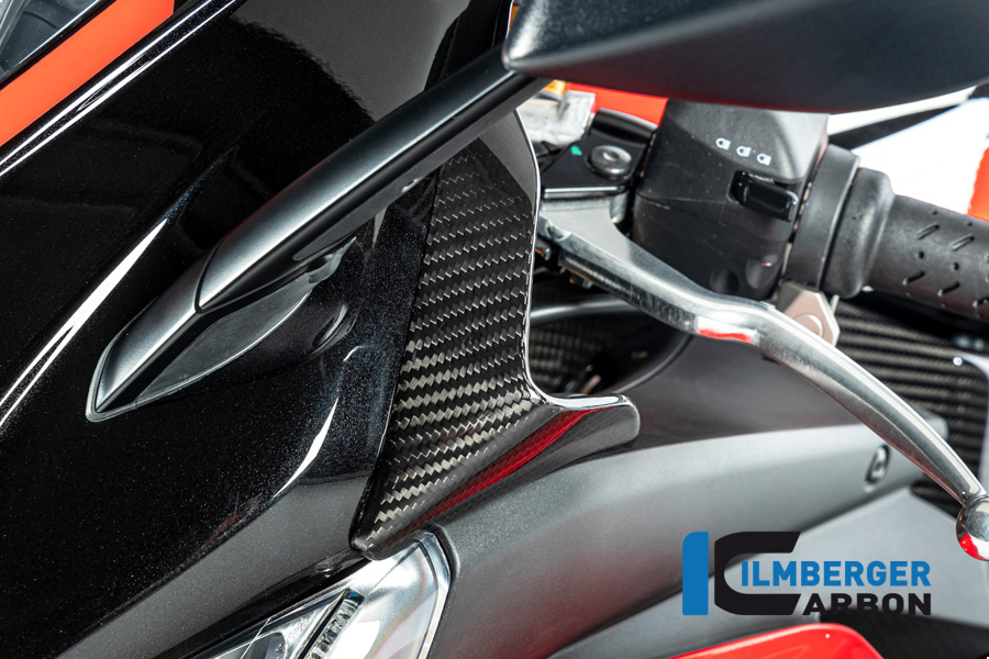 Ilmberger Carbon Wind Deflector on Fairing upper Part left side L/S Gloss for Aprilia RSV4 2021-