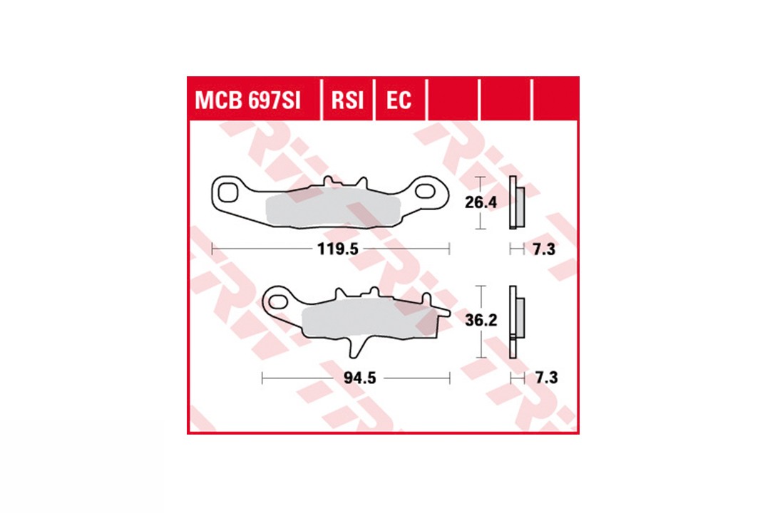 TRW Brake Pad Set MCB697EC