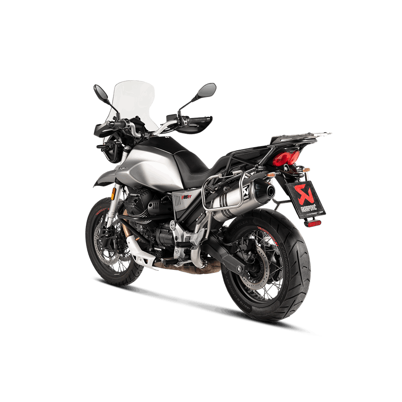 Akrapovic Slip-On Line (Titanium) Exhaust for Moto Guzzi V85 TT Model Year 2019-