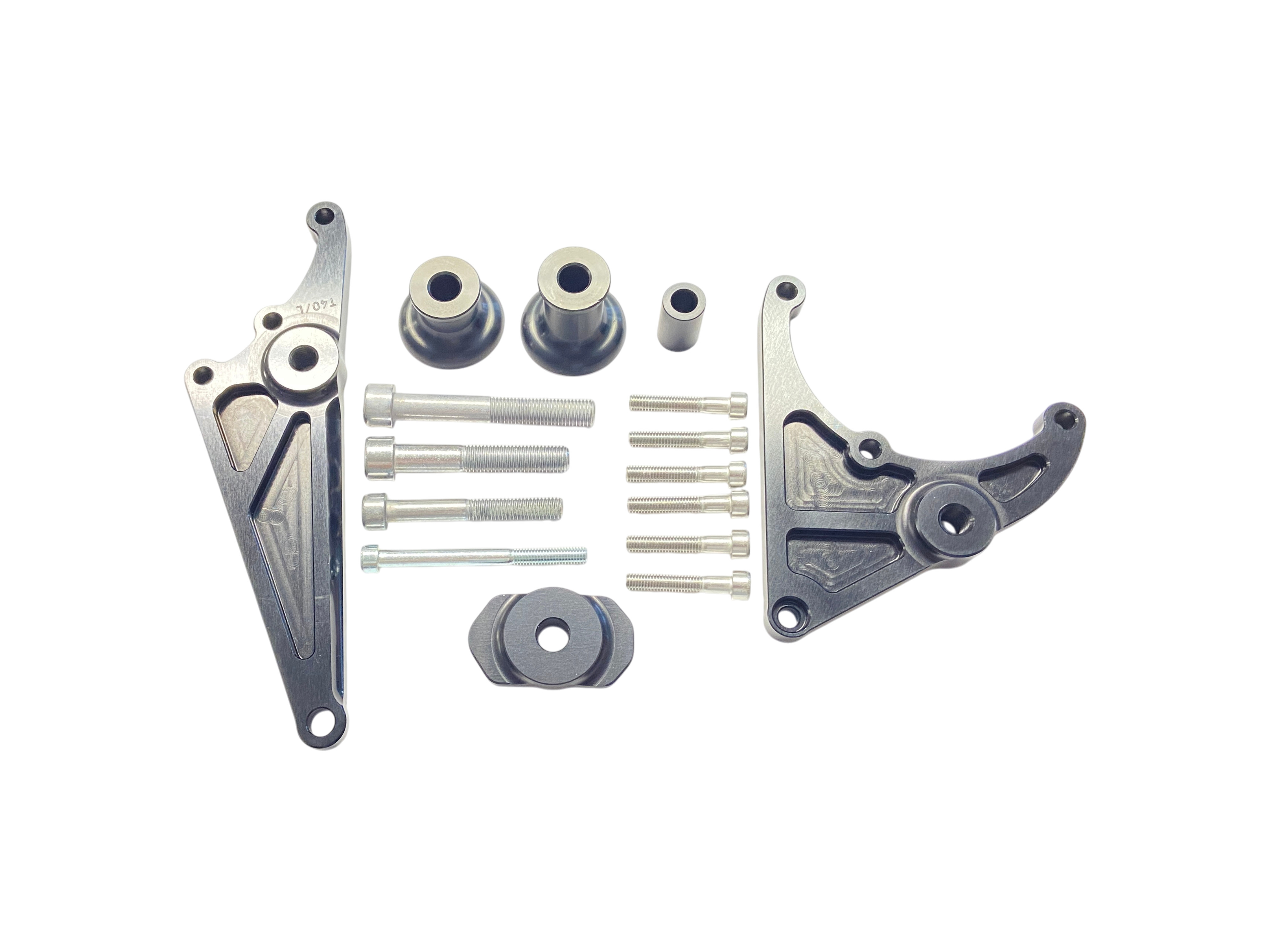 LSL Crash Pad Mounting Kit for Triumph Speed Triple/Tiger 1050, 2012-, Black