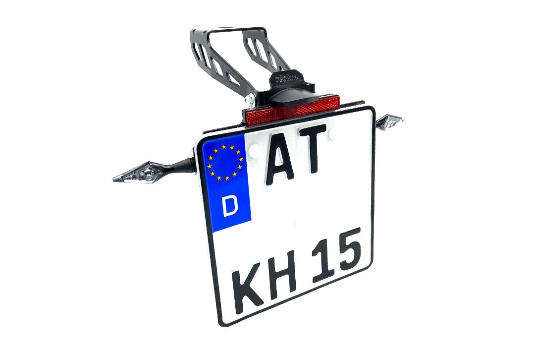 alpha Technik Number Plate Holder for KTM 390 Duke, Type KTM IS DUKE, from Model Year 2017 -