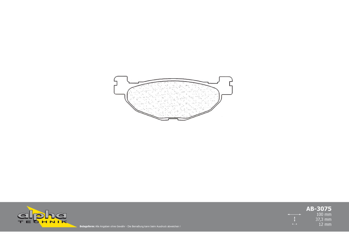 alpha Technik brake pad for Scooter with ABE