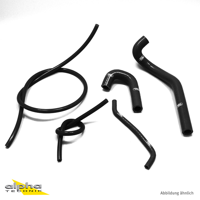 SAMCO SPORT Silicone Hose Kit Black for Yamaha WR125X WR125R Model Year 2009-2018