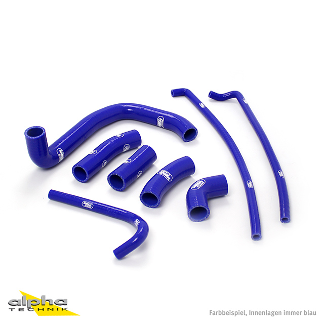 SAMCO SPORT Silicone Hose Kit blue for Kawasaki ZX7R Model Year 1996-2003