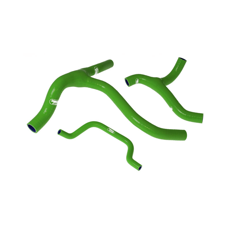 SAMCO SPORT Silicone Hose Kit only with Boyesen water pump green for Kawasaki KX450F Model Year 2012-2015