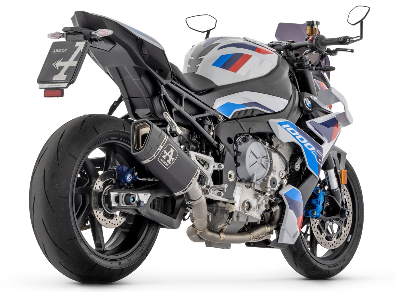 ARROW PISTA DARK Titanium Slip-On for BMW S1000R from 2021- / S1000RR from 2019- / M1000RR from 2020- / M1000R from 2023-