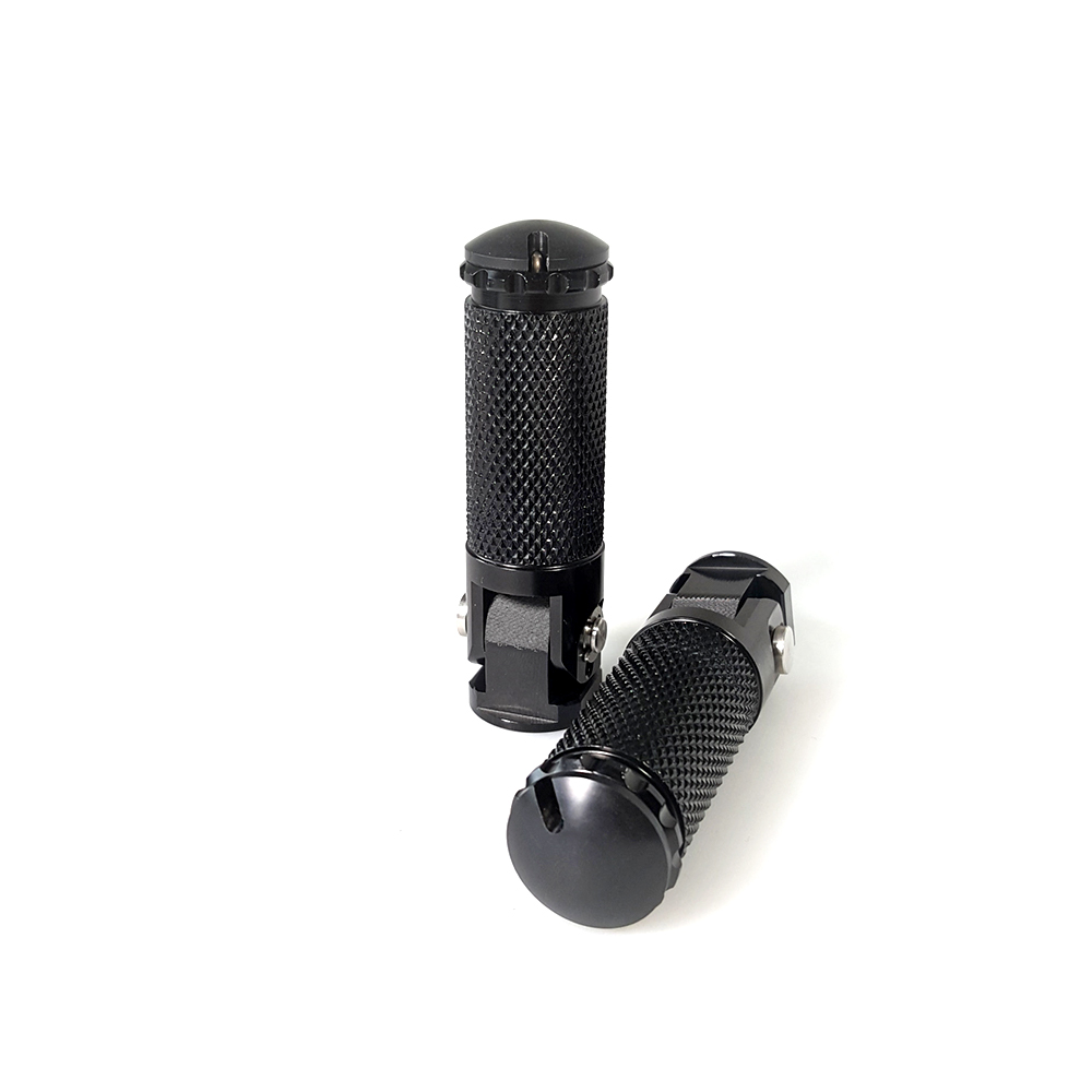 >TRACK< footrest assembly, black, Kawasaki Ninja 400 from 2018 / Z400 from 2019 ABE