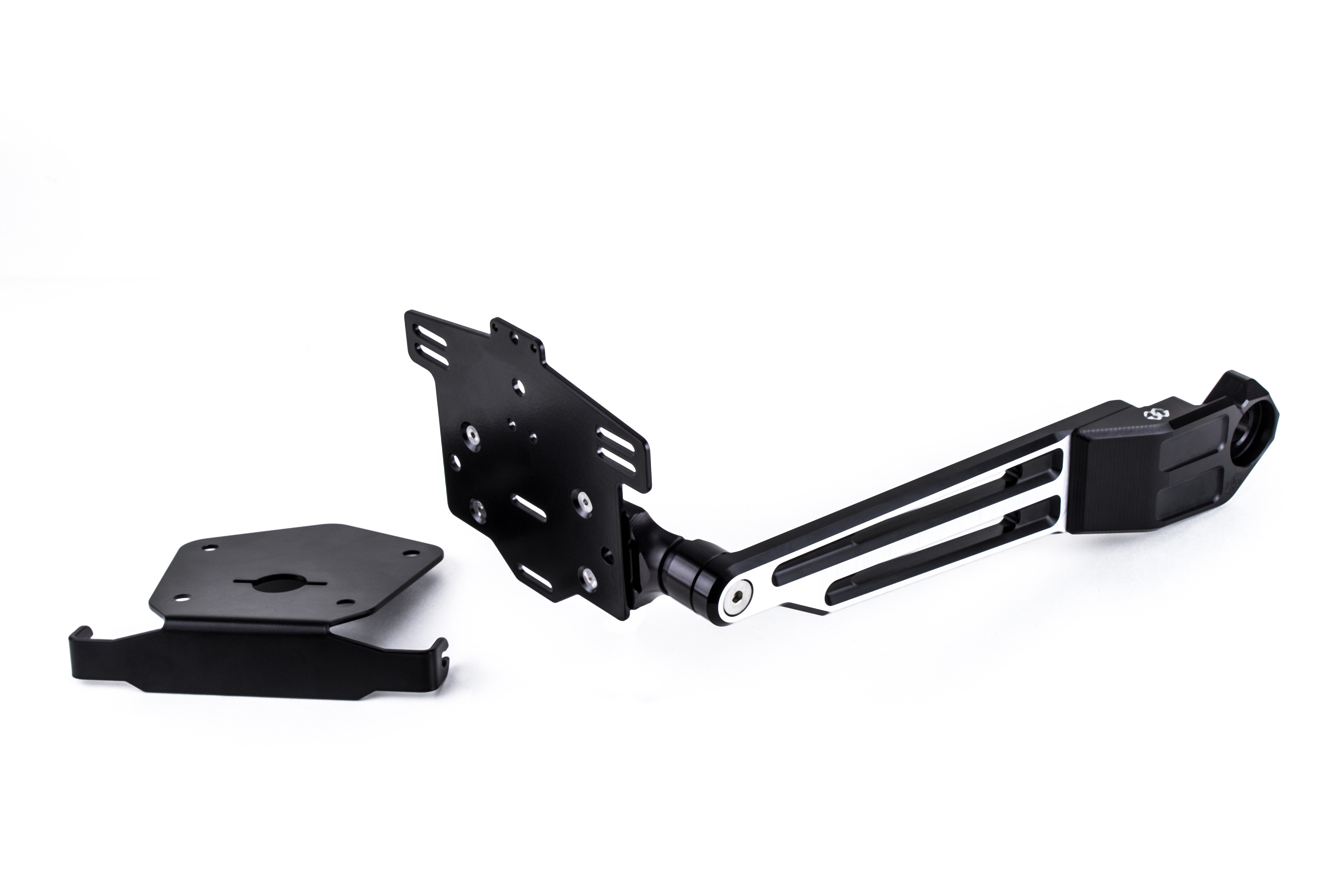 GILLES License Plate Holder, black-silver