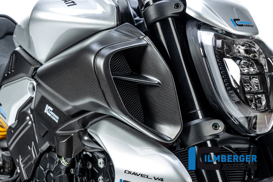 Ilmberger Carbon Air Duct Inlet Trim right side R/S, matte, Ducati Diavel V4, 2023-