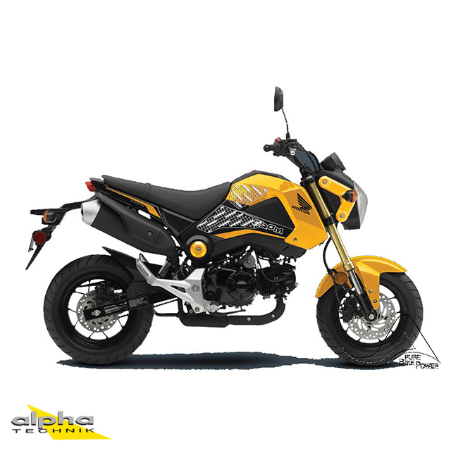 Stompgrip clear, Volcano, for Honda MSX125, 2014-2015