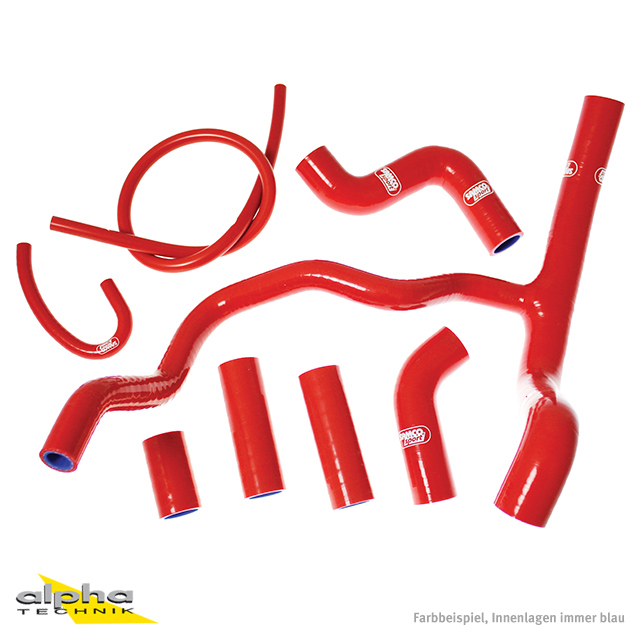 SAMCO SPORT Silicone Hose Kit Red for Aprilia Tuono V4 (R / RR / Factory), 2011-2025